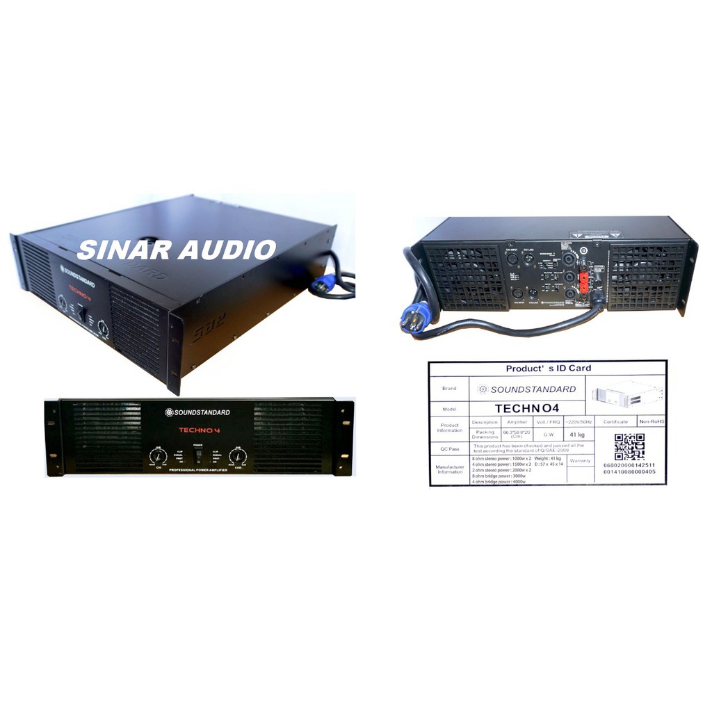 Power Amplifier Soundstandard Techno 4