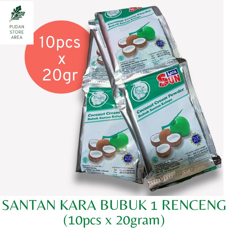 

SANTAN KARA BUBUK 1 RENCENG ( 10 X 20 GRAM)