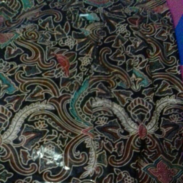 Bswart Batik Hrb026 Kenongo Hem Pendek Padi Pekalongan M L Xl Batik Pria Murah Modern Grosir