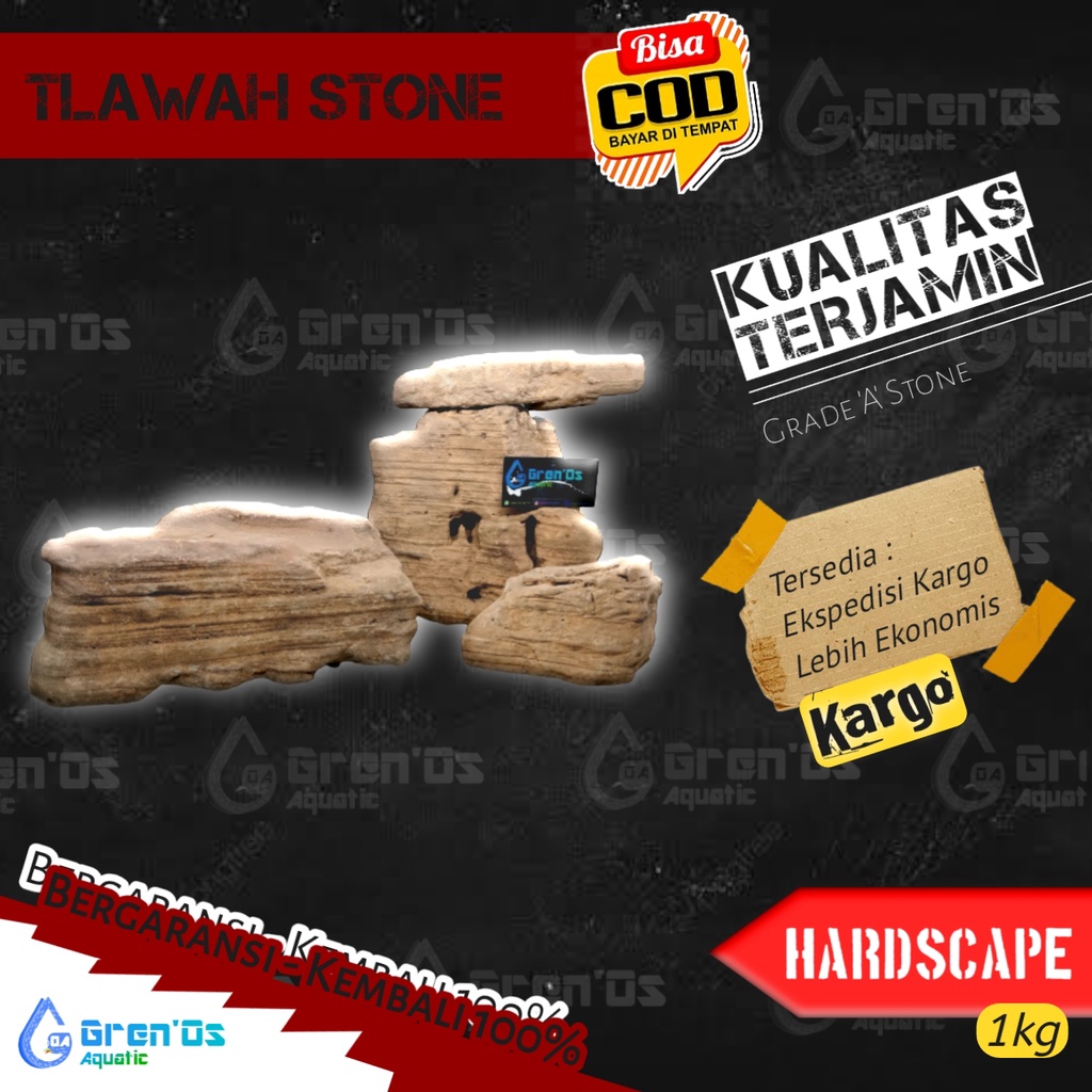 Tlawah Stone Batu Hardscape Tebing Aquascape