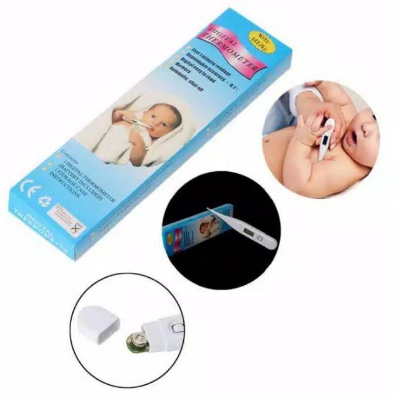 Thermometer alat pengukur suhu tubuh bayi dan dewasa