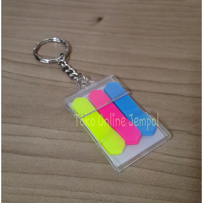 

BEST SELLER ATK0028 (isi60) Keychain+Kertas Lem Mini Pembatas Z Type Film Indexer TERJAMIN