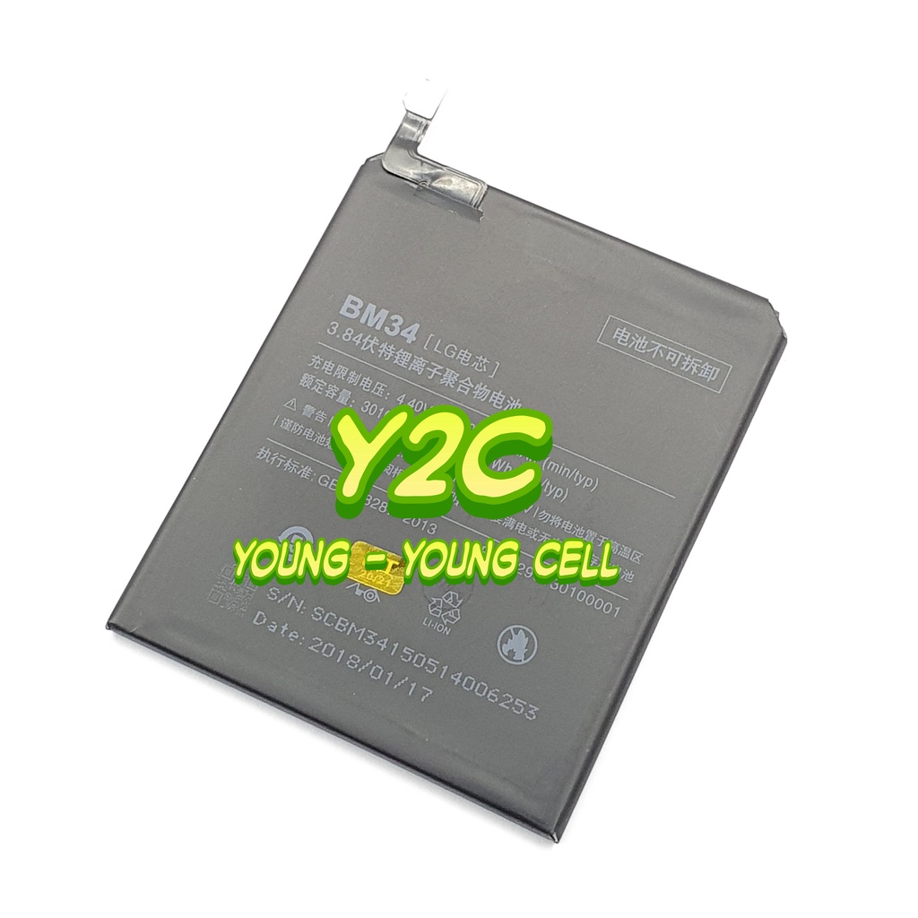 Baterai Original Oem Xiaomi Mi Note Pro / BM34 Batre / Batere / Batrei