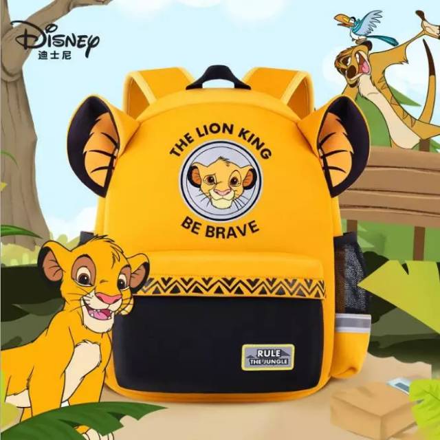 ARMELIA SHOP - Tas Sekolah Wanita Tas anak Tk SD Terbaru  Motip Lion King Tas Sekolah Cowok Tas Main