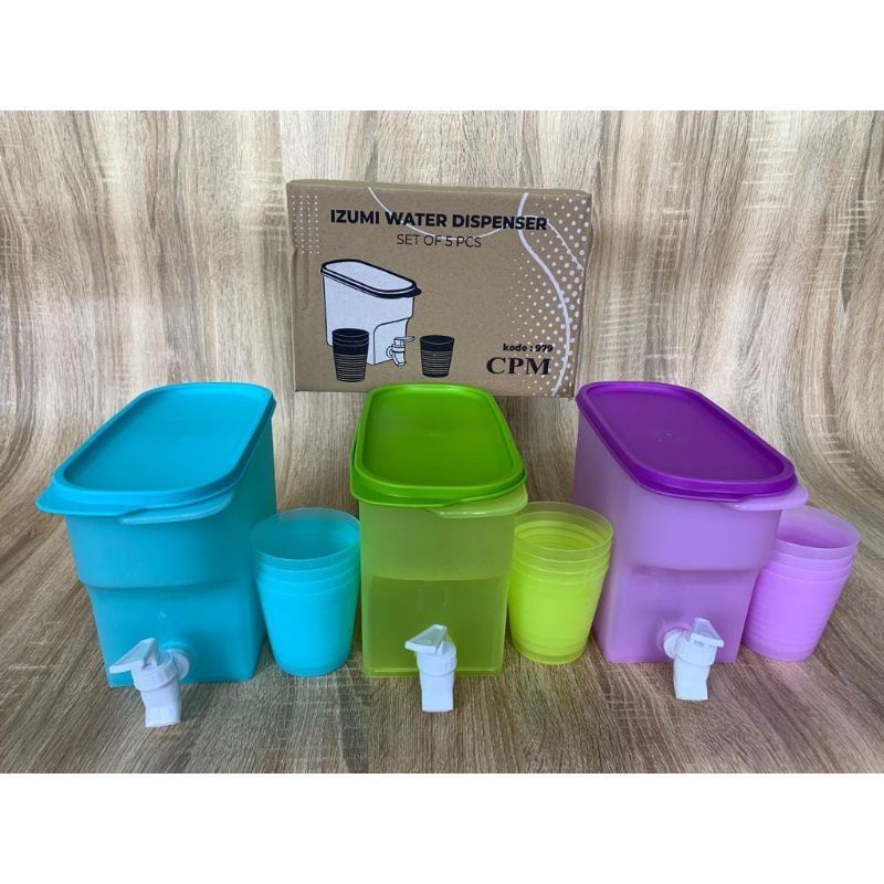 (COD) Dispenser Kulkas Warna Free 4 Gelas / Dispenser Air Portabel / Dispenser Jus