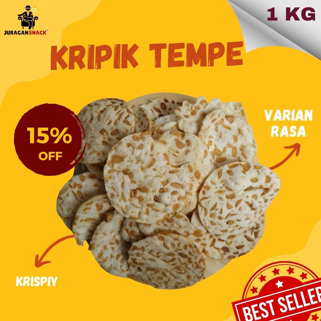 

Keripik Tempe Sagu Tempe Bandung Tipis 1 kg Murah Enak