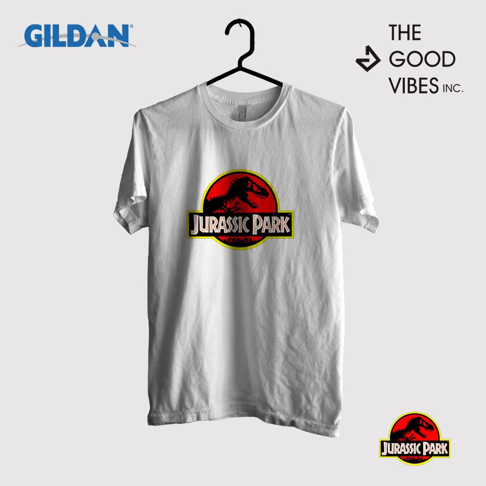 Kaos Film Jurassic Park   - Jurassic Park Logo White