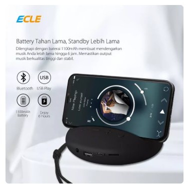 ECLE Bluetooth Wireless Speaker Mini Portable Super Bass Stereo