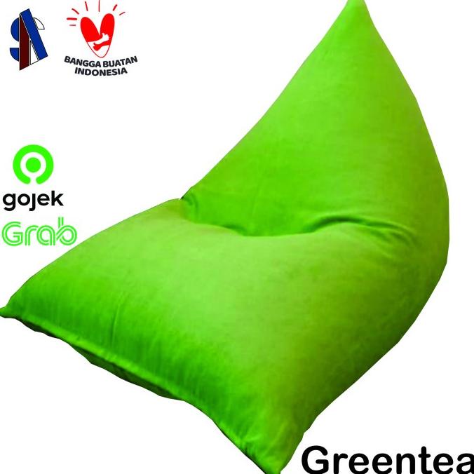 

Bean Bag, Sofa Malas Triangle, Termasuk Isian Styrofoam - Greentea Strwom12