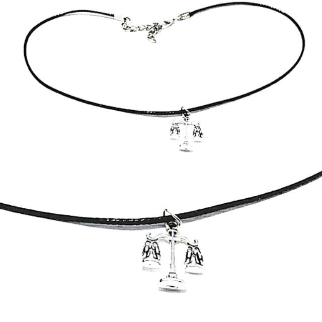 Baby Choker Necklace Silver Balance | Kalung Handmade