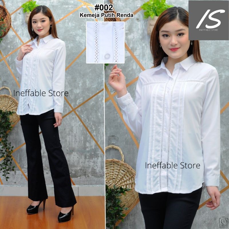 Kemeja Wanita - Kerja/Kantor/Formal - Katun Toyobo Jepang-3