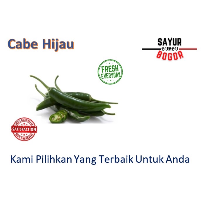 

Cabe Hijau / Sayuran Segar / Sayur Bumbu / Sayur Bogor