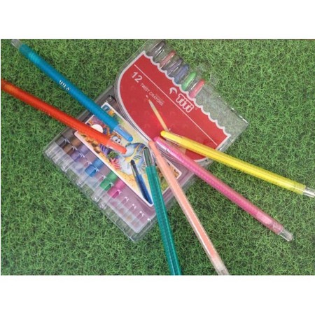 TITI CRAYON PUTAR / CRAYONS PUTAR TITI / TWIST CRAYONS 12 / 24 WARNA