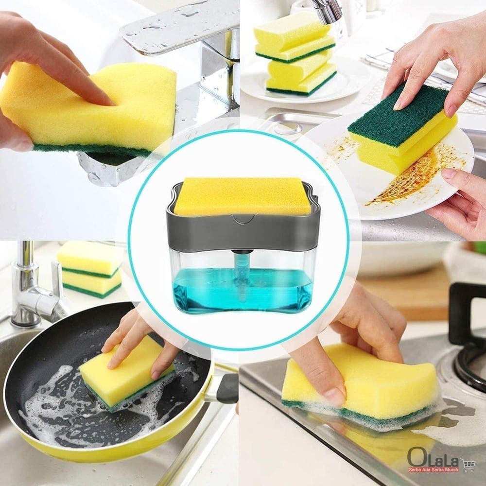 Sponge Pump Holder / Holder Spons Cuci Piring / Dispenser Untuk Sabun Cuci Piring Murah