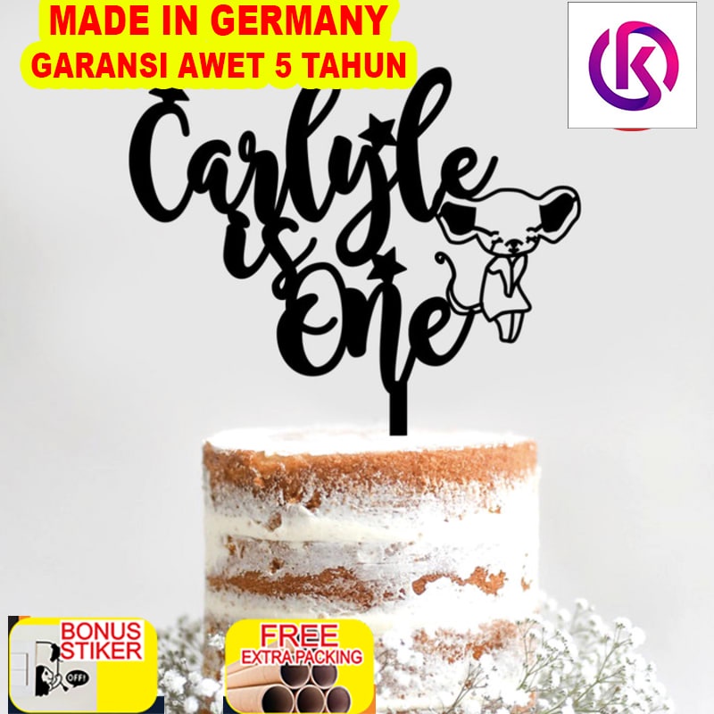 

Promo Custom Cake Topper Tikus Lucu Topper Kue Tulisan Akrilik Hiasan Kue - 10cm