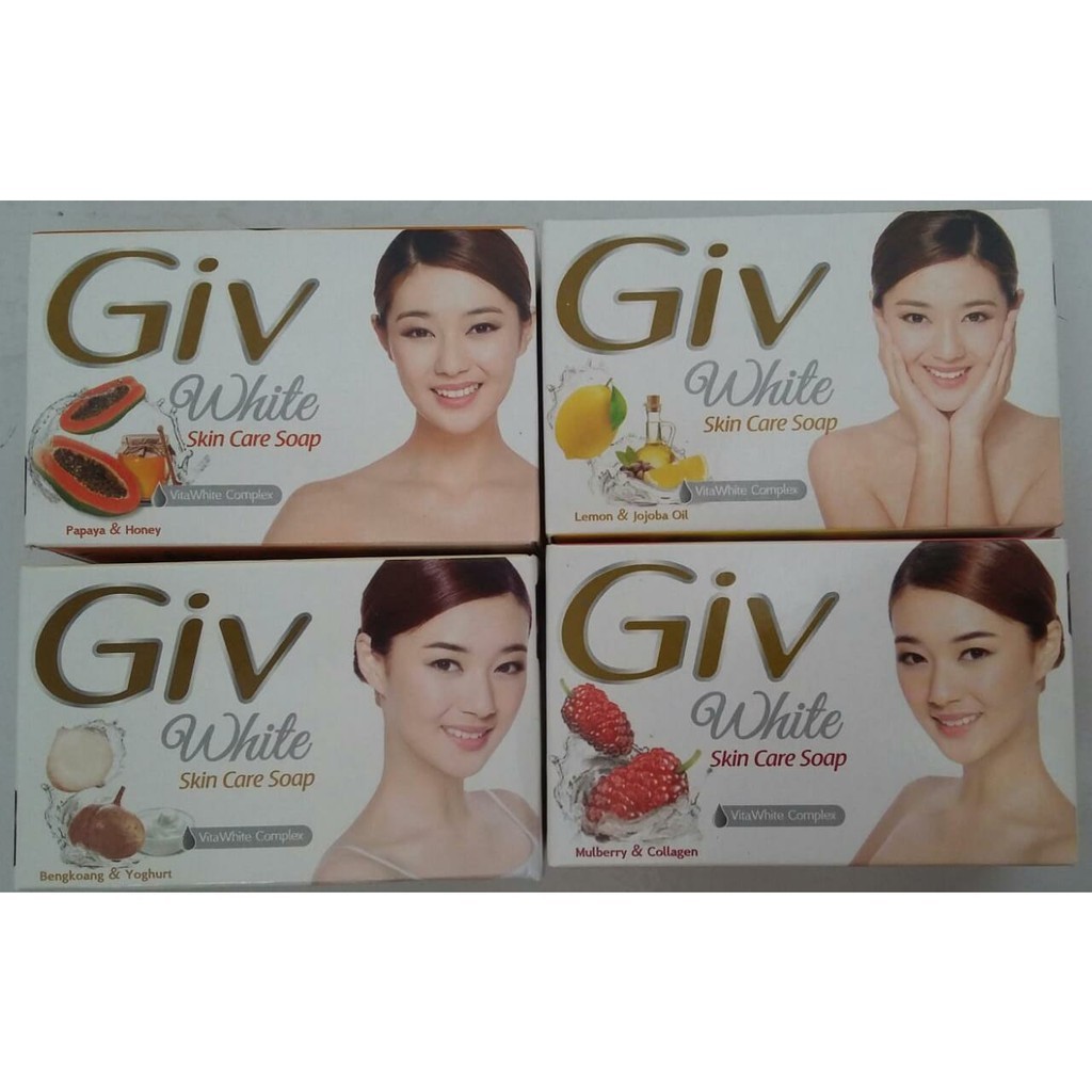 Giv White Sabun Batang Skin Care Soap 80gr (Bengkoang