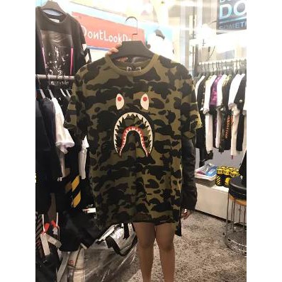 Bape Shark Camo Black Dark Green Bape Aape Mirror Quality Original