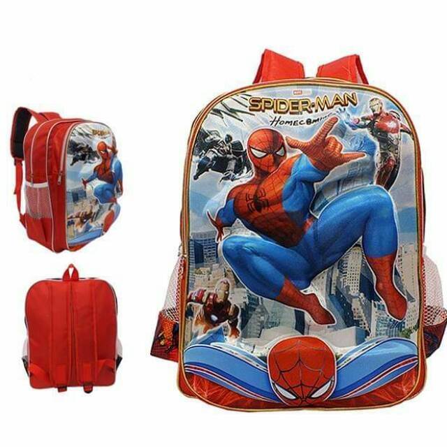 Tas spiderman 3D embos karakter timbul