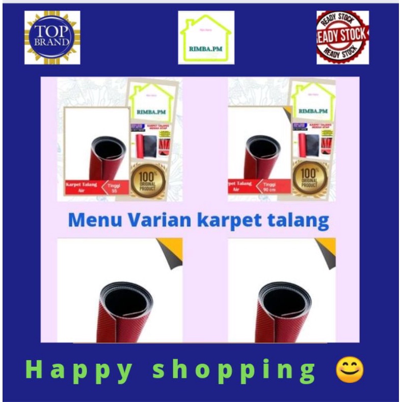 Karpet talang air merah atap rumah anti bocor varian ukuran