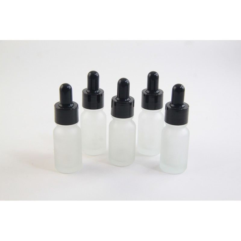 PROMO TEMPAT SERUM MURAH - BOTOL PIPET PUTIH DOF 10ML RING GOLD KARET PUTIH / RING HITAM KARET HITAM