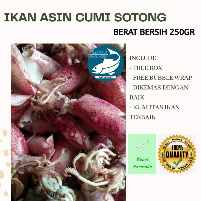 

CUMI ASIN / CUMI BEKU / IKAN ASIN