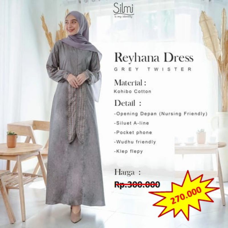 Fashion gamis silmi ori syar'i syari model terbaru untuk lebaran tahun ini 2022, warna sangat menari