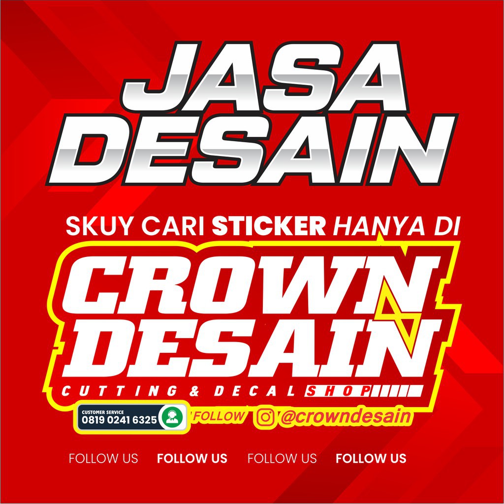 

DISKON JASA DESAIN Khusus Sticker Decal Dari Katalog Toko Kami BURUAN