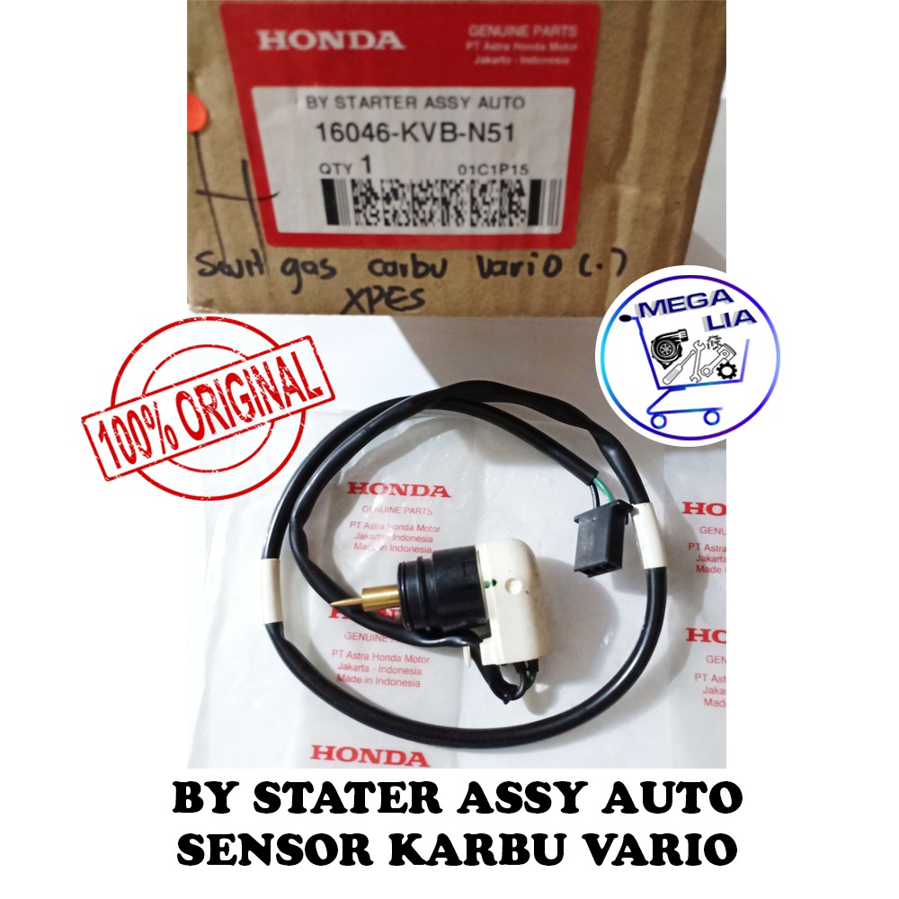 Bystater Assy Auto Choke Otomatis Cuk Vario 110 Techno Karbu 100% Ori Honda 16046-KVB-N51