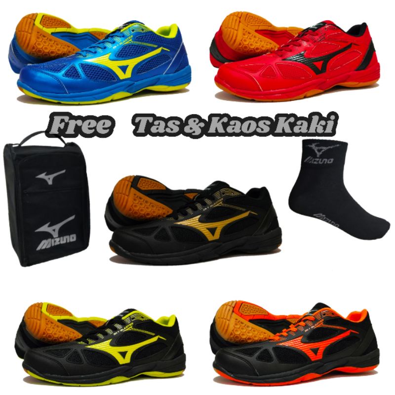 Sepatu Badminton Mizuno Sky Blaster/Sepatu Mizuno/Sepatu Badminton/Sepatu Mizuno Bonus Tas Dan Kaos 