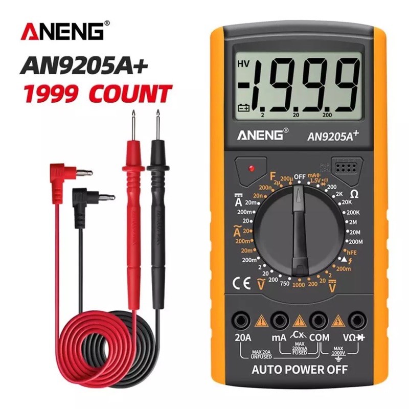 ANENG AN9205A Digital Multimeter Portable AC / DC