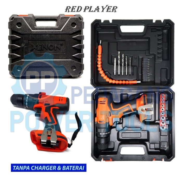 READY *RP* XENON CDID1845 TANPA BATERAI CHARGER BOR CORDLESS IMPACT DRILL