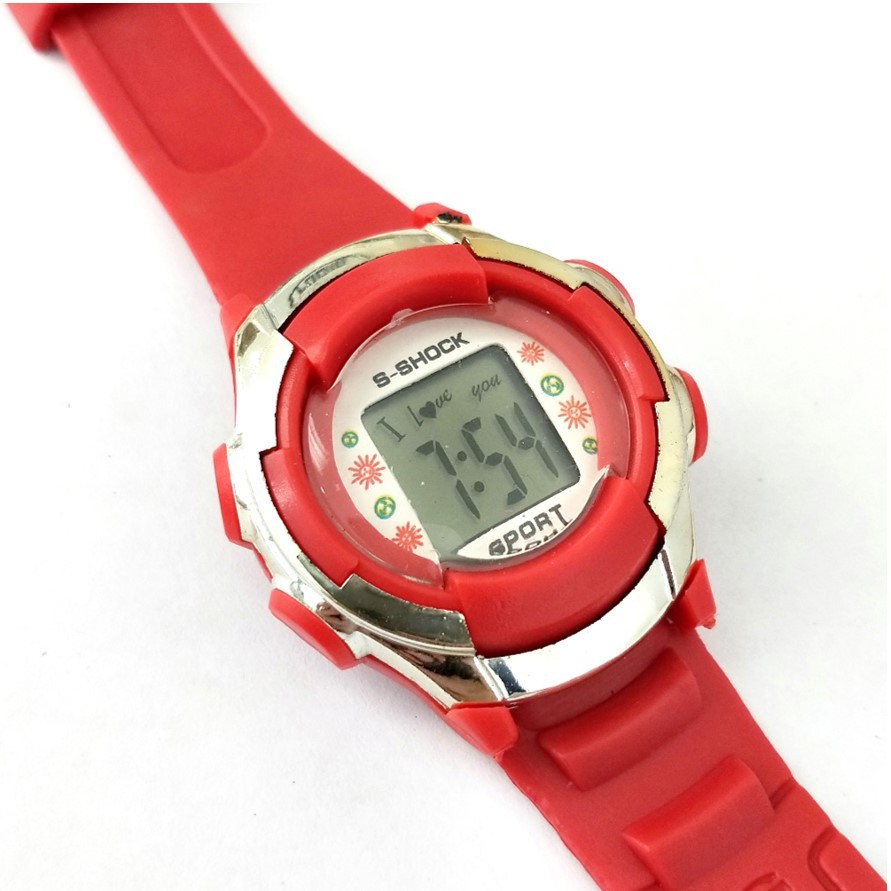 Jam Tangan Digital Sport Pria Wanita Warna Warni Rubber JT935 Free Baterai