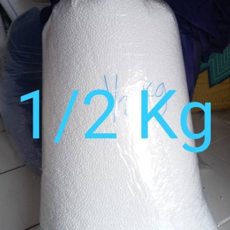 butiran styrofoam buliran sterofoam gabus putih 1/2kg