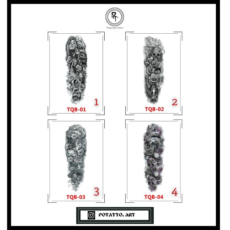 Tatto Temporer / Tatto Temporary Full Tangan 17x48 cm