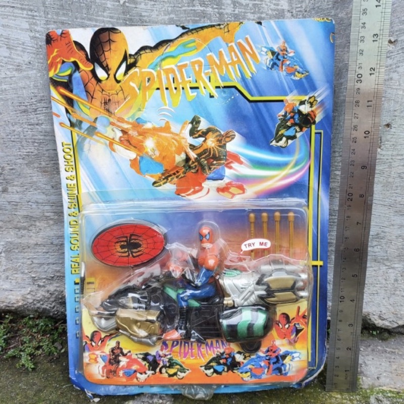 Mainan Spider Man Spiderman Bike Kuuga Motor Bootleg Kw