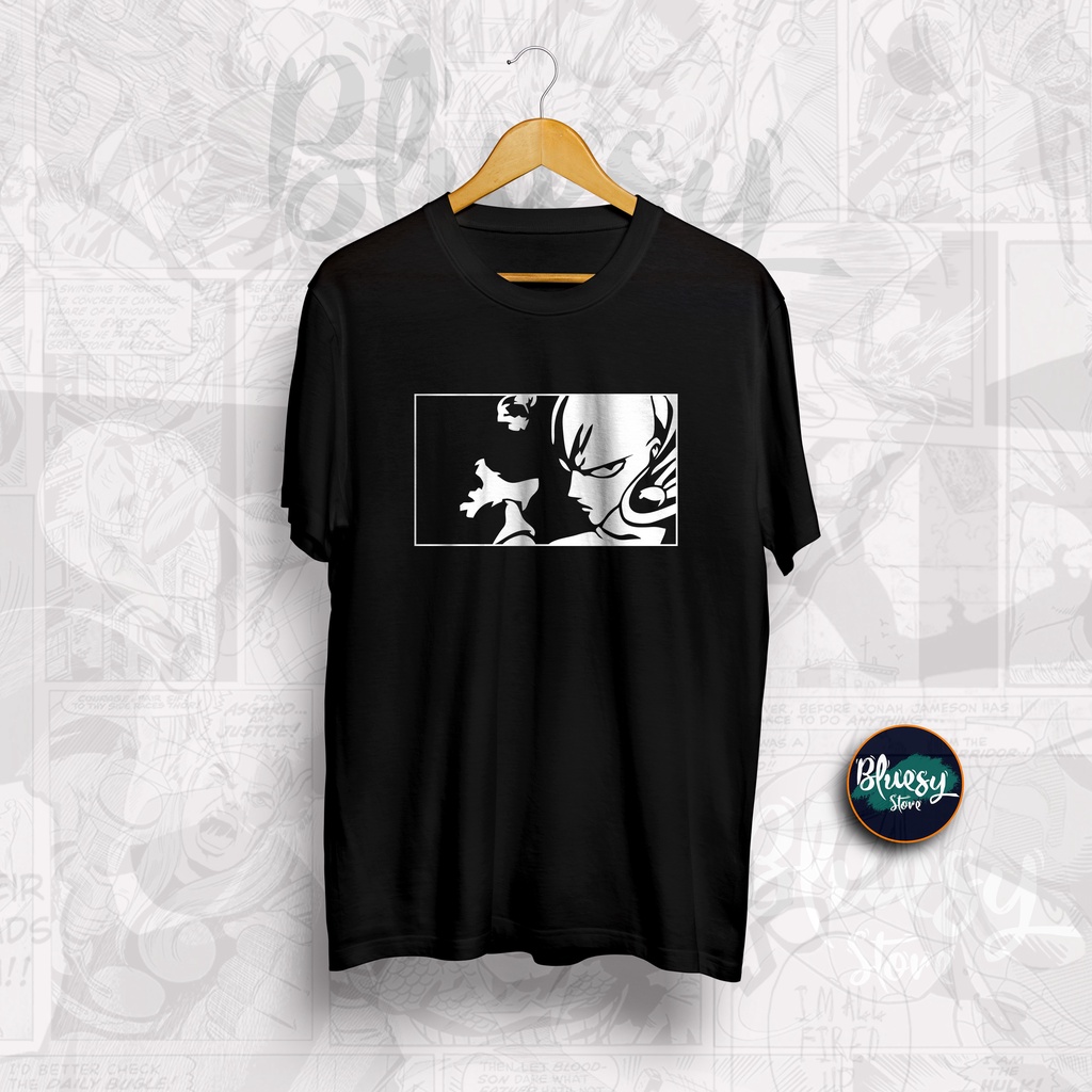 Kaos ANIME ONE PUNCH MAN SAITAMA SERIOUS PUNCH / BAJU ONE PUNCH MAN HISSATSU MAJI NAGURI
