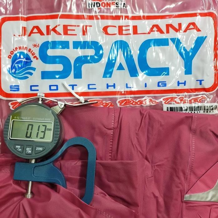 Jas Hujan Setelan Baju Celana Dewasa Dolphin Blue Spacy 961 - Mantel Hujan Setelan Jaket Celana Murah Laku PVC Press Anti Rembes Scotlight