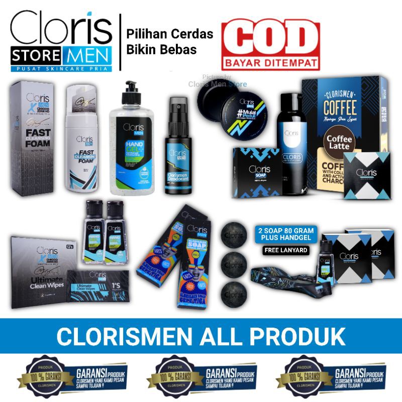 

[ ORIGINAL 100% ] Clorismen Coffee Soap Sabun Wajah Perawatan Pria Pembersih Wajah Skincare Pria