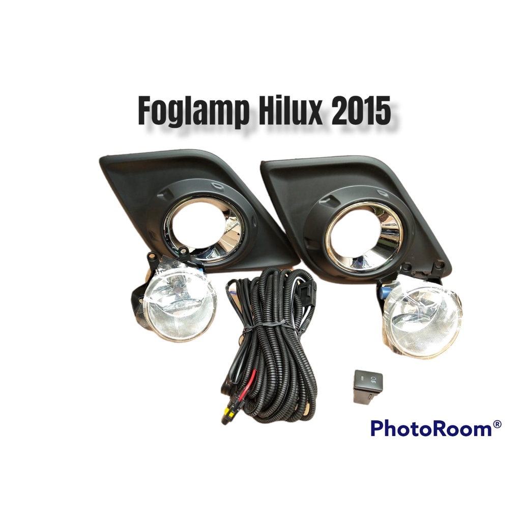 Fog Lamp Lampu Kabut Foglamp Hilux REVO Mobil Toyota Komplit Kabel Set