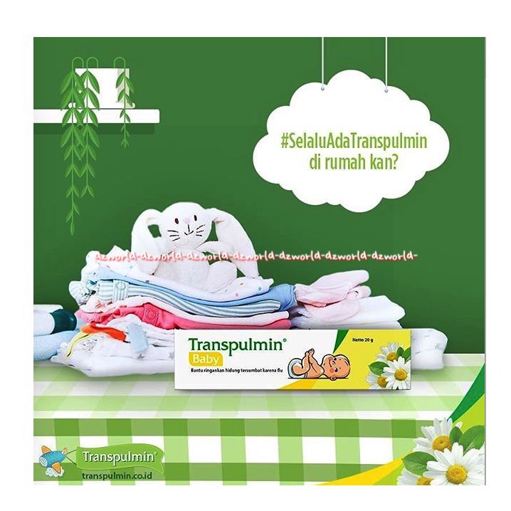 Transpulmin 20gr Baby Salep Meringankan Hidung Tersumbat Obat Batuk Pilek Bayi Salap Krim
