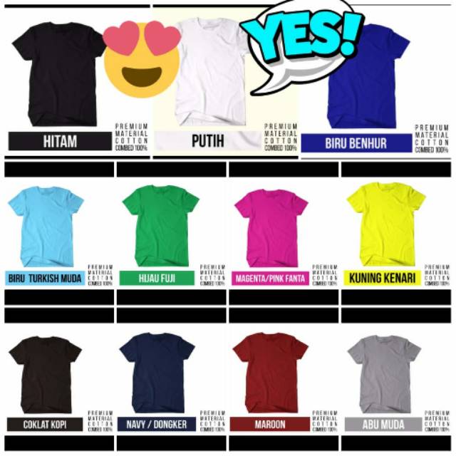 Kaos polos  baju  polos  kaos pria wanita baju  murah kaos 