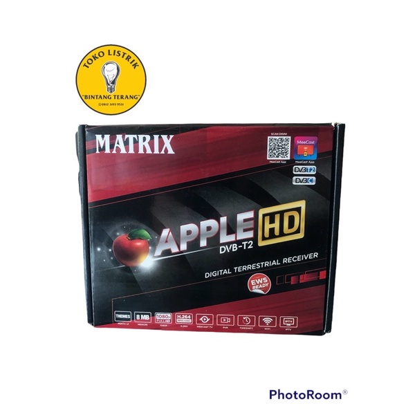 SET TOP BOX (STB Digital) Matrix Apple Full HD Merah TV Digital Youtube