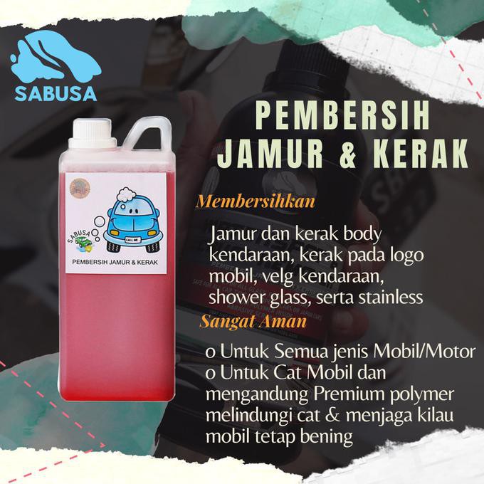 Obat Pembersih Jamur Kaca Mobil Kerak Kamar Mandi Shower Stainless 1Lt