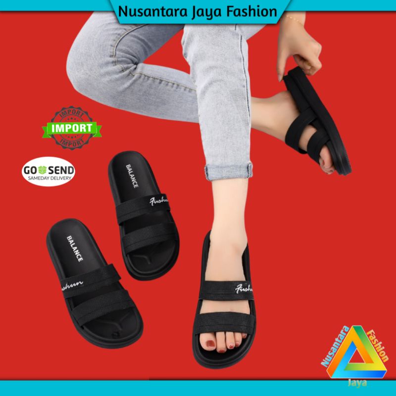 STOK TERBATAS Sendal Wanita Kekinian - Sandal Wanita WEDGES - Sandal Balance 840 1