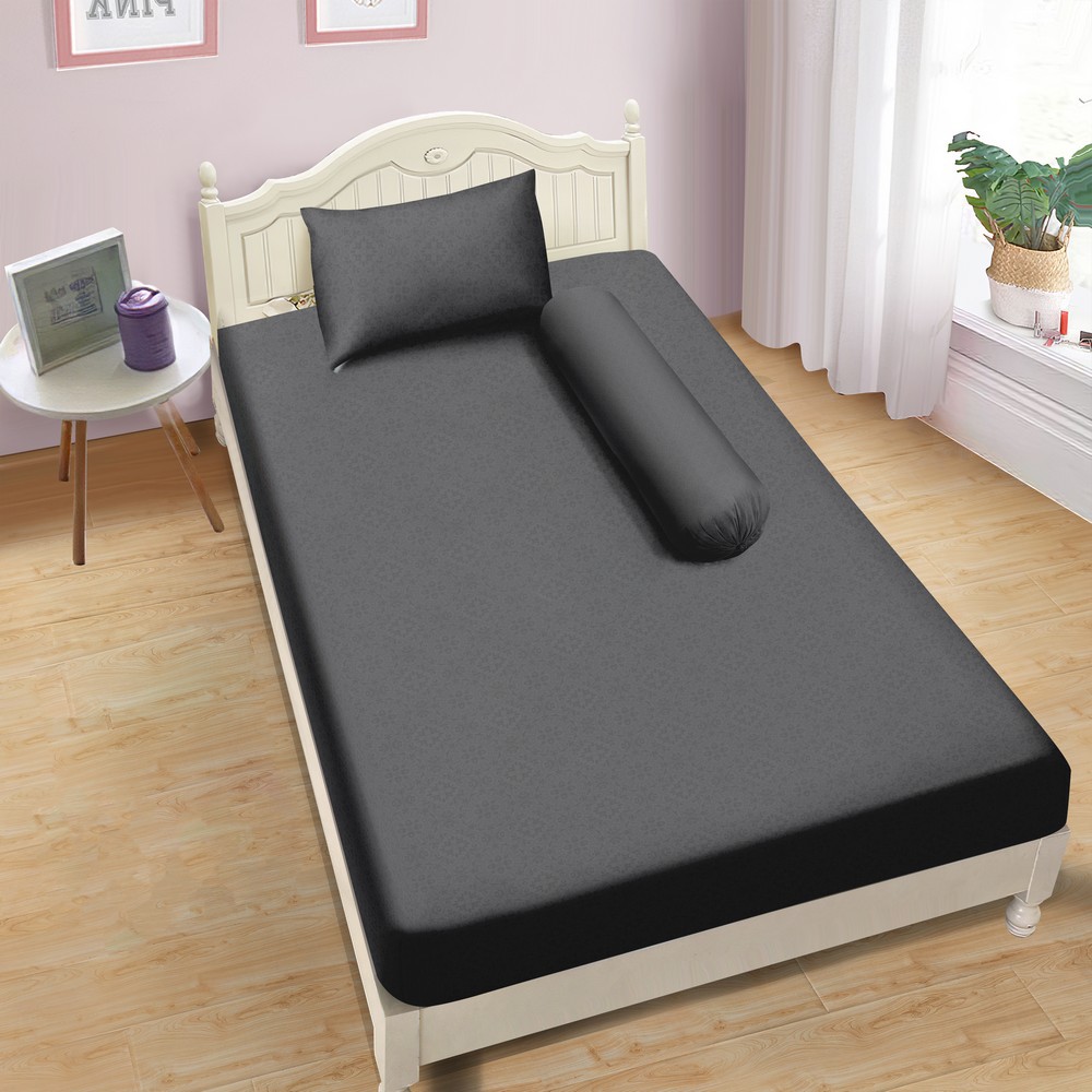 Aloha - Sprei Single 120x200 Emboss - Grey
