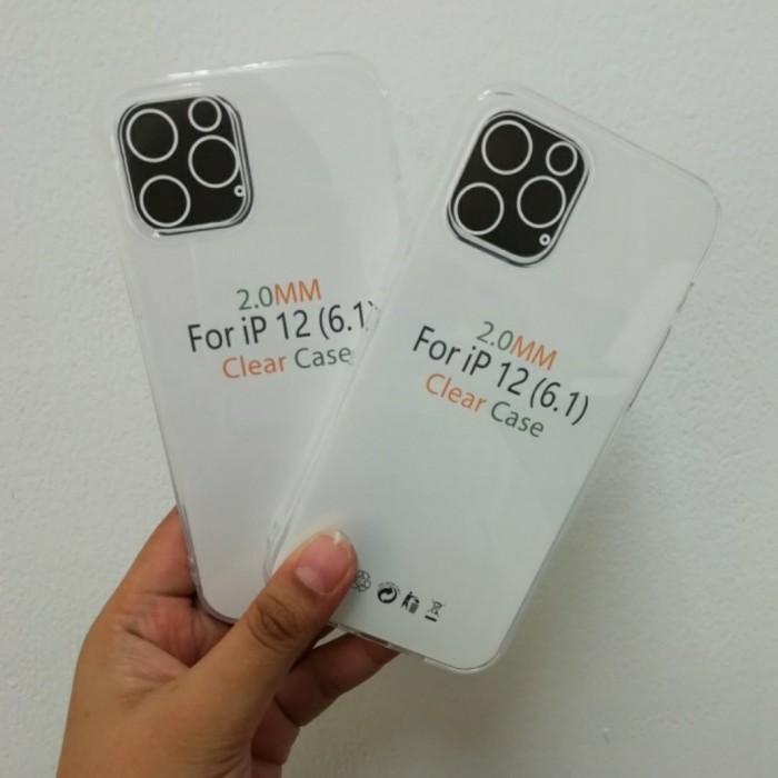 C/C- Softcase Clear Case Sillikon Kondom Case Bening Case Iphone 12 Pro 6.1