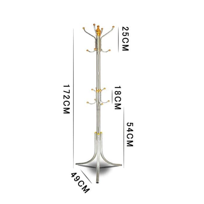 Standing Hanger Rak Gantungan Multifungsi Gantung Topi, Jaket , Tas, Syal, dll