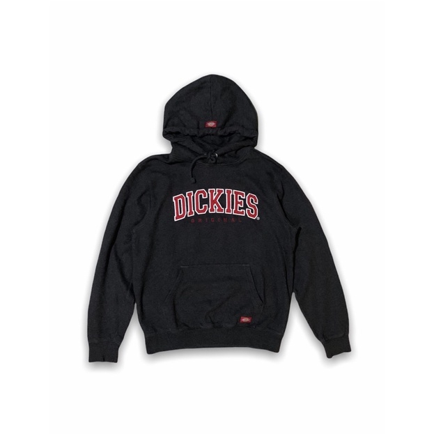 Hoodie Dickies abu tua logo bordir second original