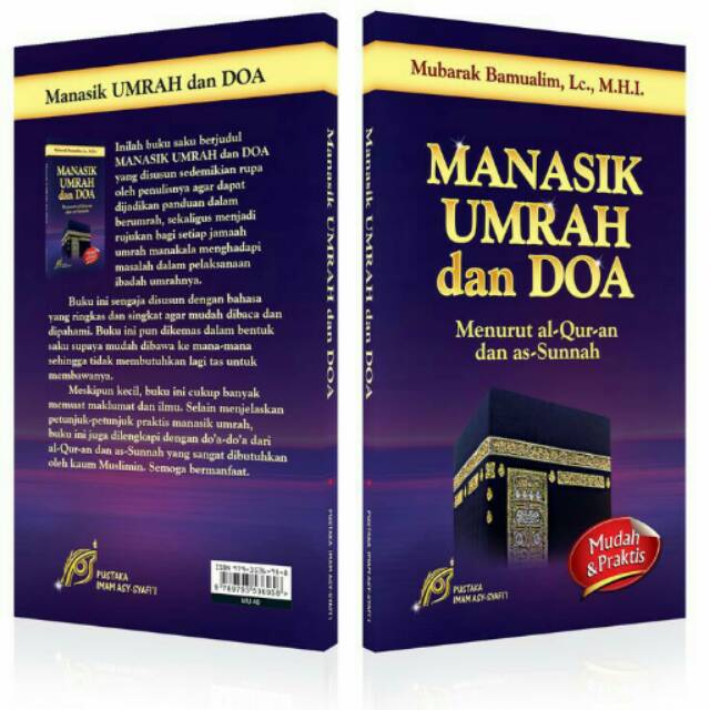 Buku Fiqih Manasik Umrah dan Doa Menurut Al Qur'an dan as Sunnah Pustaka Imam asy Syafi'i