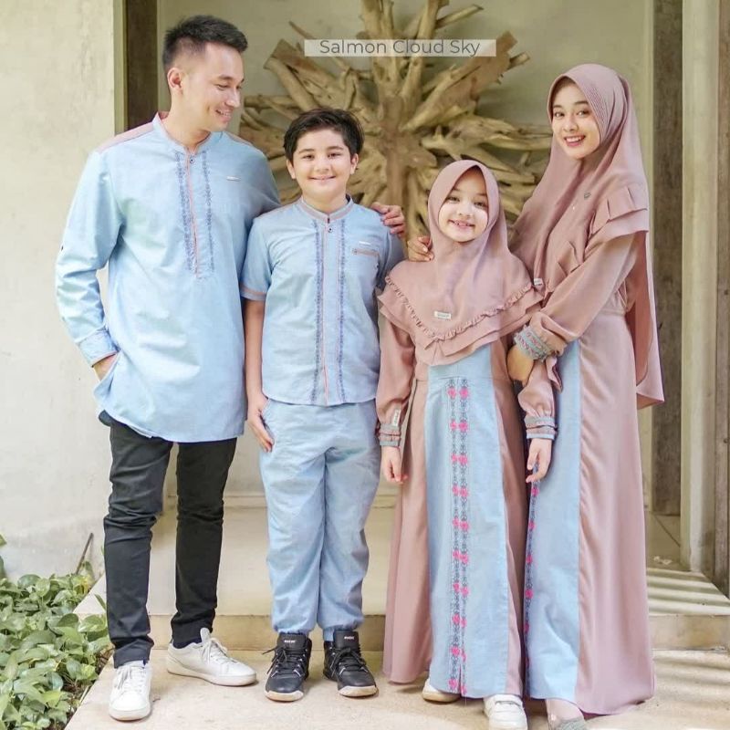 ALWA HIJAB | SARIMBIT JANNATI (Salmon Cloud Sky)